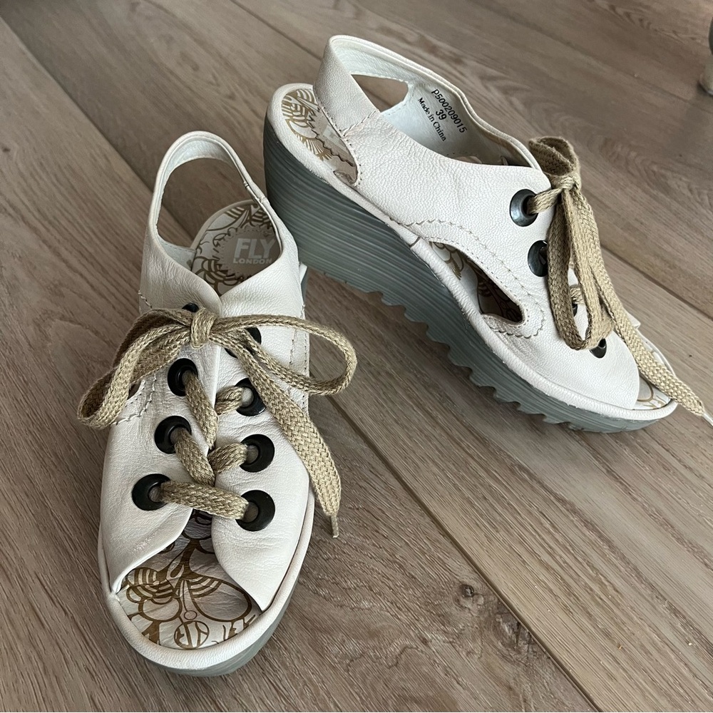 Fly London Ylva Lace Up Sandals